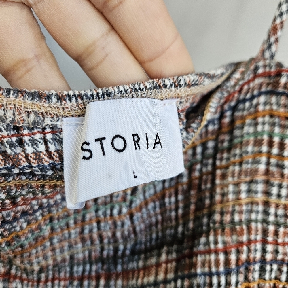 Storia smocked mini dress multicolored dress - Picture 4 of 5